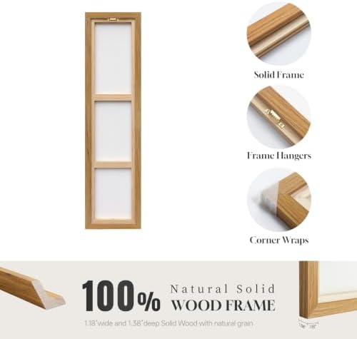 Framed Neutral Abstract Vertical Wall Art for Living Room Decor, 2 Piece - Image 6