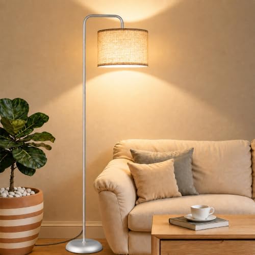 TJOY Floor Lamp, ‌Silver‌ Standing Floor Lamp for LivingRoom with 3CCT Bulb by TJOY