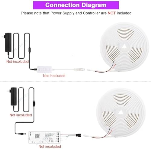 Addressable COB LED Strip, IP68 Waterproof 24V 9.84ft WS2811 RGB-IC Dream Rainbow Color White PCB LED Tape 720LEDs/m with Silicone Tube for Outdoor Decor Lighting (Without Controller and Power Supply) - Image 6
