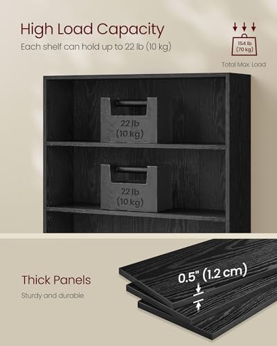 VASAGLE 6-Tier Bookshelf, Storage Organizer, 31.5 x 9.5 x 63.3 Inches - Image 7