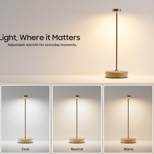 Rechargeable Cordless Table Lamp, 6000mAh Battery Table Light - Image 4