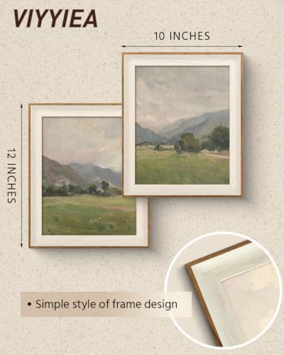 VIYYIEA Framed Mountain Landscape Wall Art Set for Living Room, 10x12 Inch - Image 5
