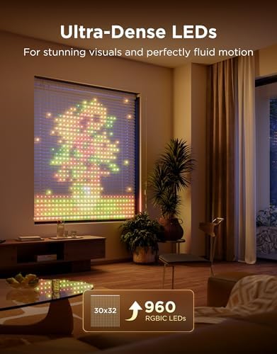 Govee Smart Curtain Lights Pro, 960 LEDs, 5.4×5.7ft for Holiday Decor - Image 2