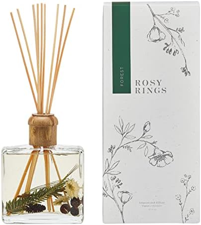 Rosy Rings Botanical Reed Diffuser Forest 13 Ounces - Lasts 6-12 Months, Aromatherapy Diffuser, Reed Diffuser with Botanicals Perfect for Home Decor! by RosyRings