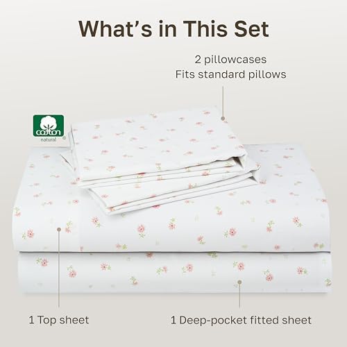 California Design Den Soft 100% Cotton Sateen Halloween Sheets Full, 4 Pcs - Image 4
