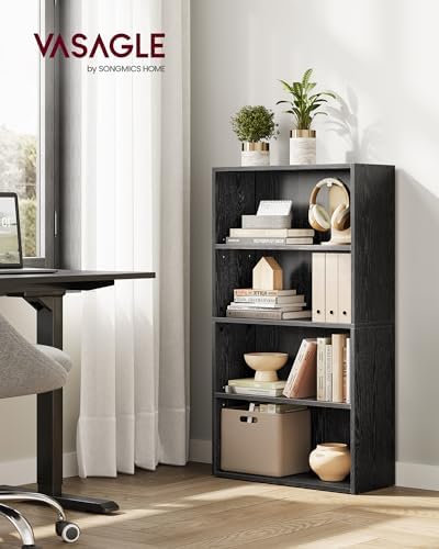 VASAGLE 4-Tier Bookshelf, Storage Organizer, 23.6 x 9.5 x 42.4 Inches - Image 2