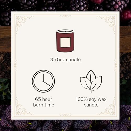Hotel Lobby Napa Valley Candle – Luxury Hand-Poured 9.75oz 100% Soy Wax with Black Currant, French Oak, Sweet Soil, and Mulberry – Paraffin-Free, Infused with Essential Oils, 65-Hour Clean Burn - Image 4
