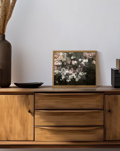 InSimSea Framed Canvas Wall Art, Vintage Country Garden in May Flower Wall Art, Rustic Wall Decor for Bedroom, Living Room, Bathroom, 8"x10" - Image 3