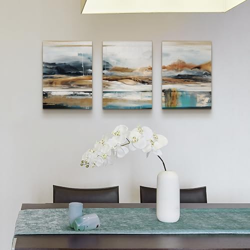 MHARTK66 Abstract Nature Landscape Wall Art for Living Room, Set of 3 Modern Canvas Prints Paintings Artwork for Walls, Wall Decor Pictures for Bedroom Dining Room Office Home Decoration 16x24 Inch - Image 4