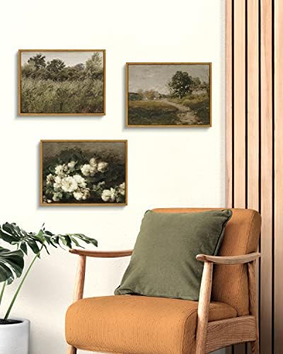 InSimSea Framed Canvas Wall Art Decor, French Countryside Painting, Farmhouse Rustic Decor for Kitchen Living Room Shelf, 12"x16" - Image 4