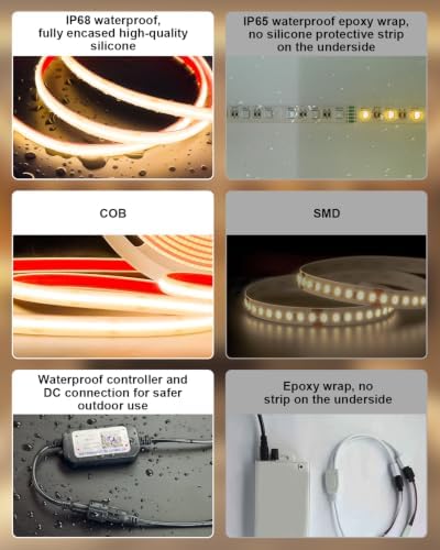 100FT COB Led Outdoor Strip Lights Waterproof IP68 - Image 2