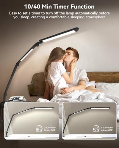 LED Desk Lamp with Clamp, 4CCT Table Lights for Home Office Puzzle Painting - Image 6