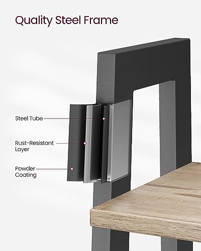 VASAGLE Ladder Shelf, Bookcase Book Shelf, Storage Shelves, 5-Tier, 22In - Image 5