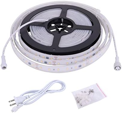 120V Dimmable LED Strip Light 5000K Day White, Dimming by Wall Dimmer, No Need LED Driver, Waterproof IP65, 16.4FT Flexible Under Cabinet Cove Accent Light by EnersystecElectricCoLtd