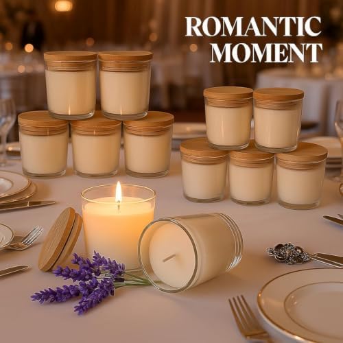 12 PCS 6oz Lavender Scented Candles Set, Pure Soy Wax Aromatherapy Candles | Relaxing Home Fragrance, Bulk Gift Box for Wedding, Party Favors, Spa & Decor. - Image 5