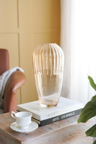 Tall Tapered Glass Vases for Centerpieces, Flowers Vase Set Home Decor by Unknown