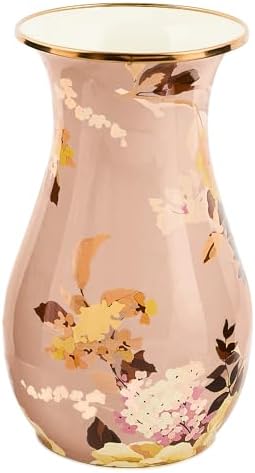 MACKENZIE-CHILDS Enamel Tall Vase, Wild Rose Mauve by Unknown