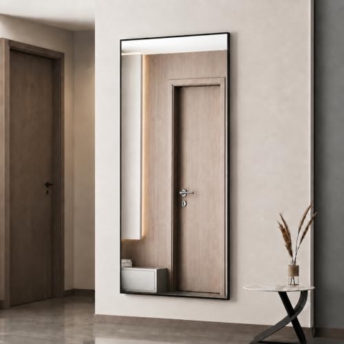 Simple Deluxe Full Length Mirror, 68"x25"Large Floor Mirrors, for Wall Door Bedroom Bathroom Living Room (Black) by SimpleDeluxe