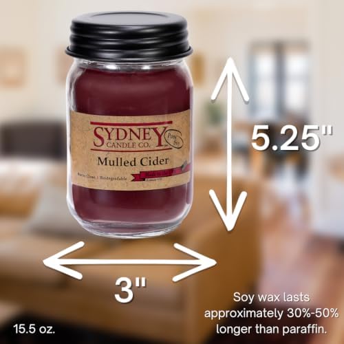 Soy Wax Fall Candles – Mulled Cider, Pack of 2 - Image 2
