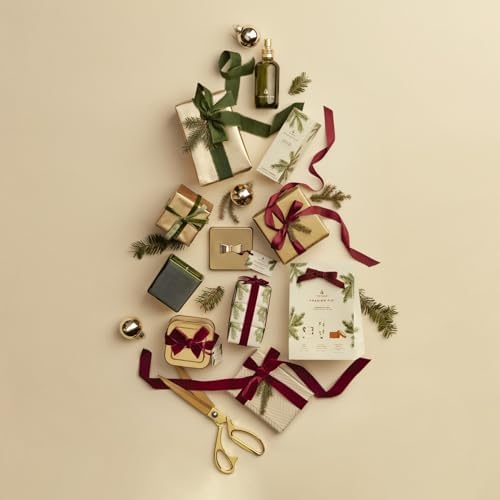 Thymes Frasier Fir Reed Diffuser Set – Includes Reeds, Fragrance Oil, and Frosted Glass Bottle – Fragrance Oil Diffuser – Room Fresheners – Luxury Home Decor – Green & Clear (Pine Needle, 4 fl oz) - Image 5