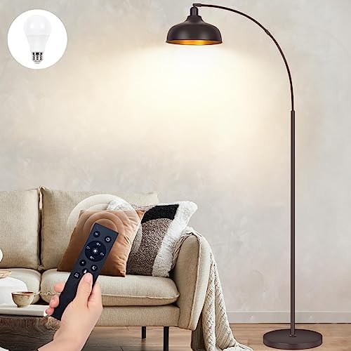 Arc Floor Lamps Bronze, Standing Lamps for Living Room Reading Lamps 70” by Brilvibera