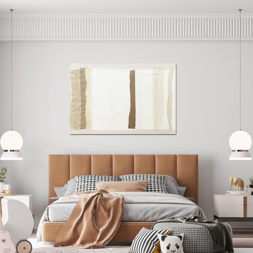 Canvas Wall Art Decor Large Wall Art for Living Room Brown And White Wall Art Decor Artwork for Walls Oversized Abstract Wall Art Prints Canvas Art Wall Decor 32"X48" Bedroom Office Wall Decor - Image 5