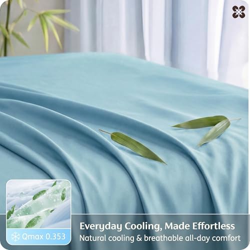 Bedsure PureWoven 100% Rayon Derived from Bamboo, Queen Sheets, 4 Pieces - Image 4