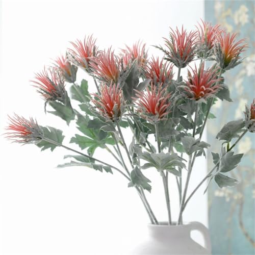 20.9In Artificial Tillandsia Air Plant Stems,6Pcs Faux Chrysanthemum - Image 5