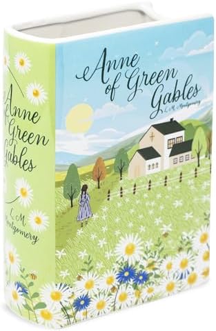 Steel Mill & Co Book-Shaped, Ceramic, Decorative Vase, Large - Anne of Green Gables Bundle with Book-Shaped Decorative Vase, Large -Through The Looking Glass - Image 2