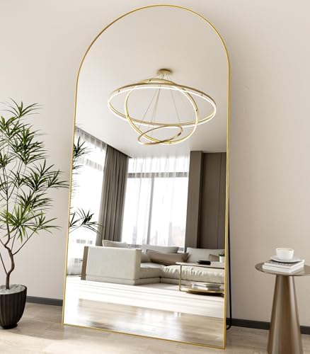 Koonmi 81x41 Arched Full Length Mirror, Floor Mirror with Stand by KOONMI