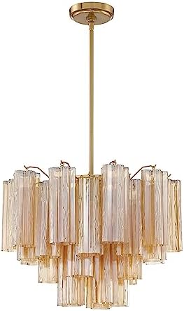 Crystorama Addis 6 Light Aged Brass Chandelier - Image 2