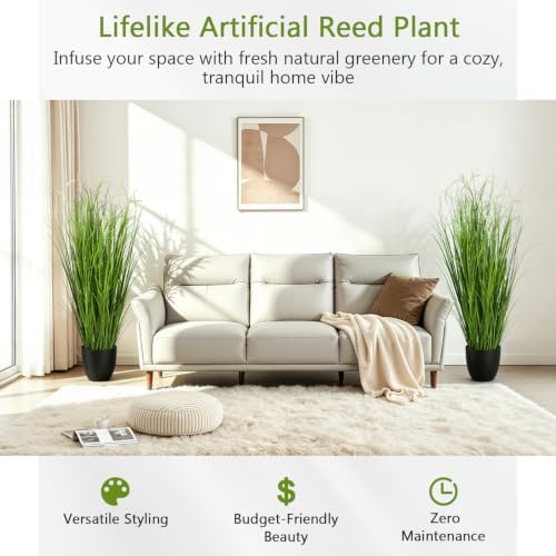 2-Pack 5FT Artificial Plants with Pot - Image 4