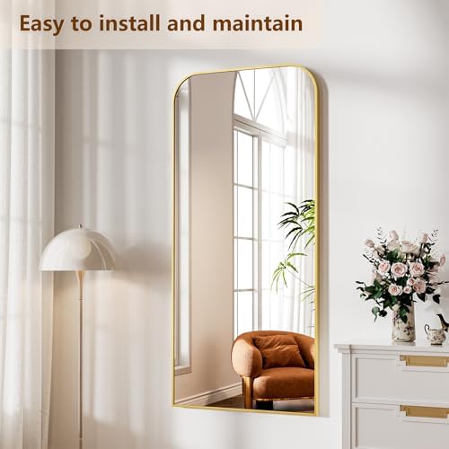 Koonmi Full Length Mirror, 65"x24" Mirror Full Length with Stand - Image 5