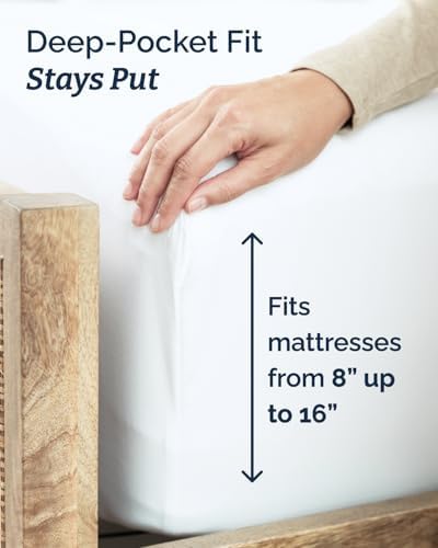 Twin XL 3 Piece Sheet Set - College Dorm Room Essentials - White - Image 4