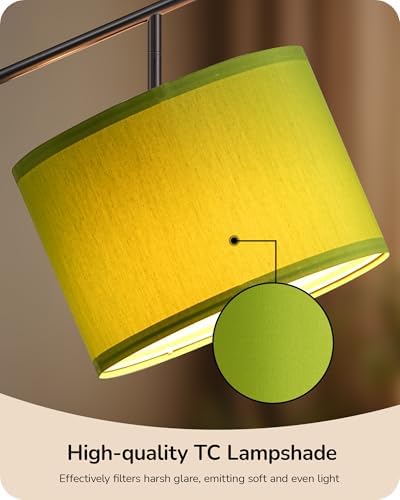 EDISHINE Modern Floor Lamps for Living Room, 64.7" Green Standing Lamp - Image 4