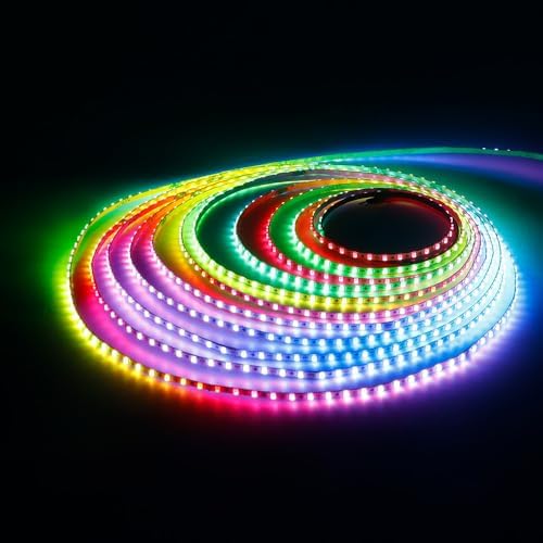 9.8FT WS2812B WS2812 2.7mm Ultra Narrow LED Strip,160LEDs/m Individually Addressable Dream Color Flexible Smart Light Tape for Bedroom,Kitchen,Stage,TV Backlight,DC5V by Xnbada