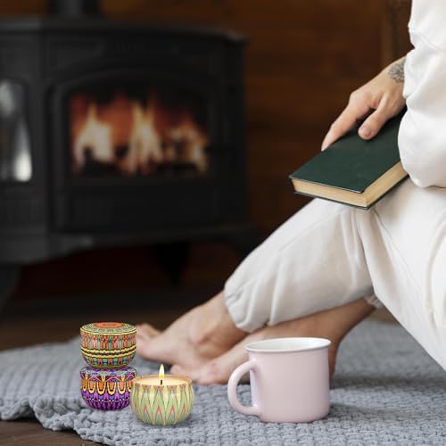 Scented Candles Gift Set, 24 Pack Candles for Home Scented, Long Lasting Soy Candle, Birthday Gifts for Women, Aromatherapy Candle for Stress Relief, Relaxation, Bath, Yoga - Image 4