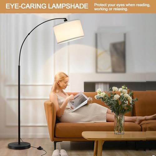 Luvkczc 71" Arc Floor Lamp for Living Room with Adjustable Lamp Head, - Image 5