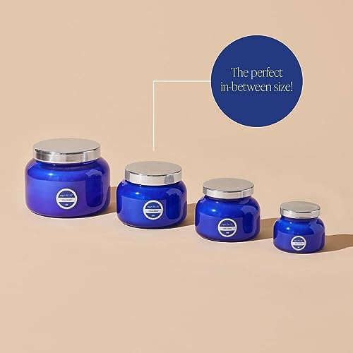 Capri Blue Volcano Scented Candles - Luxury Three Wick Candles for Home Scented with Tropical Fruit & Sugared Citrus - Soy Wax Blend - Large Blue Color (28 oz) - Image 5