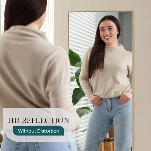 DUMOS 70.4"x25.6" Full Length Mirror with Stand, Full Body Floor Mirror - Image 4