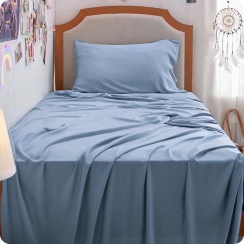 Bedsure PureWoven 100% Rayon Derived from Bamboo, Twin XL Sheets, 3 Pieces - Image 3