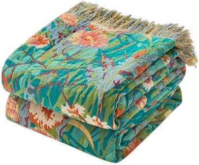 LUTBM Boho Throw Blanket for Bed 60"x80", All Season Cotton Couch Blankets by LUTBMFindYourFreeSpiritatHome