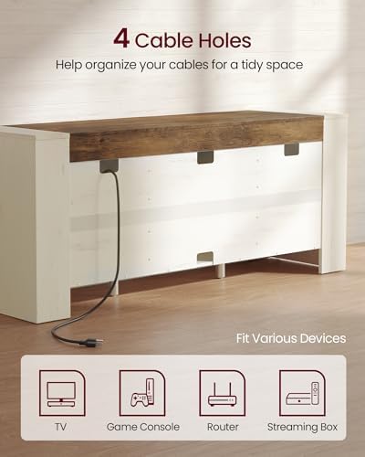 VASAGLE TV Stand with Storage, Farmhouse Entertainment Center for 65'' TV - Image 7
