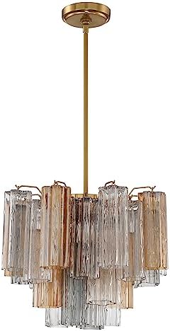 Crystorama Addis 4 Light Aged Brass Chandelier by CrystoramaLighting