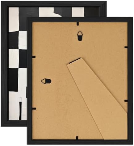 ANERZA 16 PCS Framed Black and White Abstract Wall Art Decor, Minimalist Wall Prints for Bedroom, Gallery Wall Frame Set, Posters for Living Room Aesthetic, Collage Kit, Dorm Artwork - Image 4