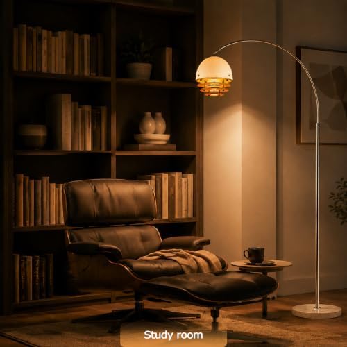 LightInTheBox 70.9" Modern Arc Floor Lamp with Artistic Glass Shade - Image 7