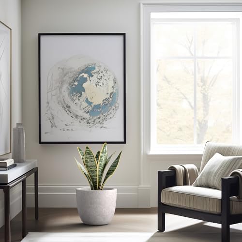 Kante Accent Round Bowl CON Gray Concrete Planter 14" Dia, Outdoor - Image 6