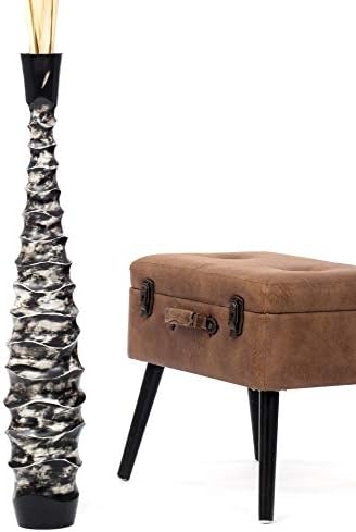 Leewadee Large Floor Vase 34 inches Mango Wood for Pampas Grass, Dried Flowers by Leewadee