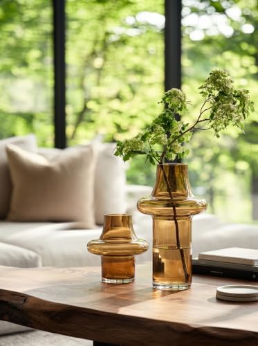 Tall Tapered Glass Vases for Centerpieces, Flowers Vase Set Home Decor - Image 6
