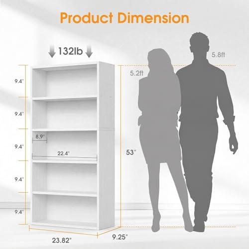 Sweetcrispy Tall Bookshelf, Book Shelf, Storage Organizer - Image 3